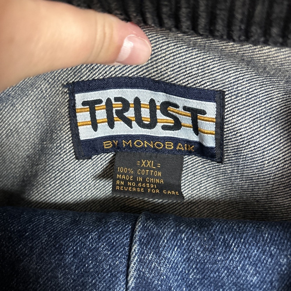 Vintage Trust by Monobaik Mens Denim Jacket And Jeans 42" Set Size XXL 2 piece - Picture 5 of 14